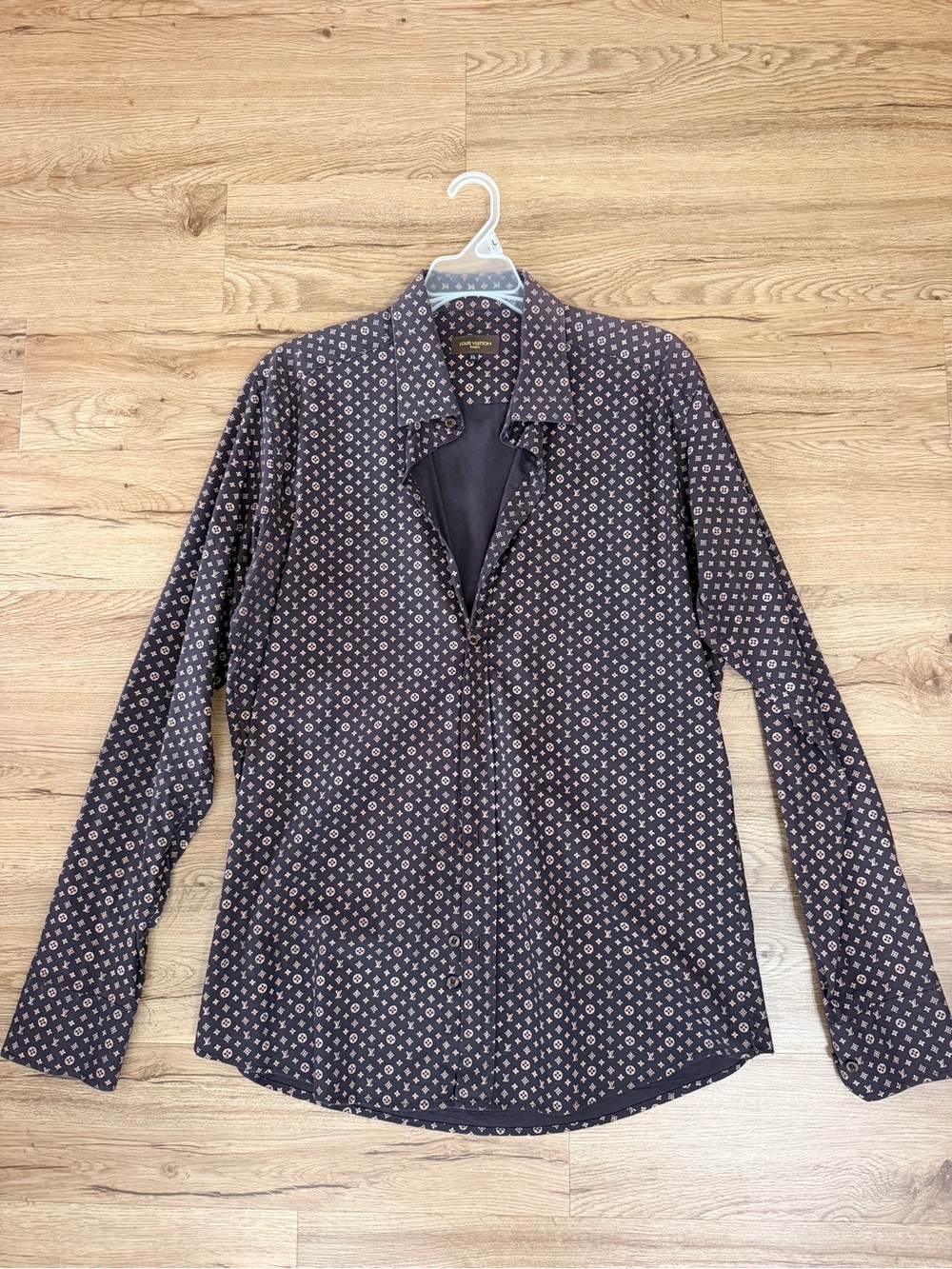 Men's Patterned Long-Sleeve Button Shirt